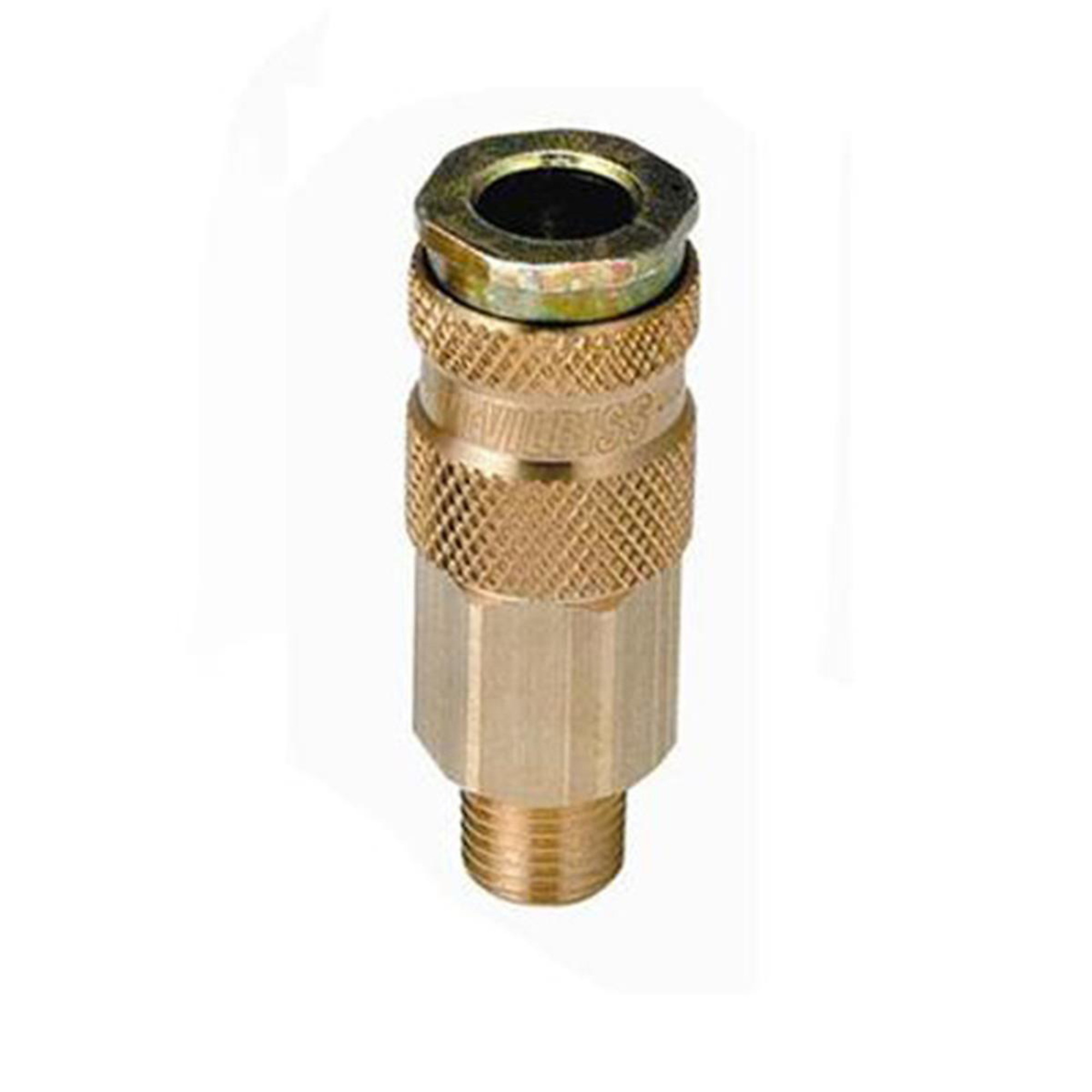 DeVilbiss Quick Coupling — 1/4in. Male Thread, High Flow, Model# DEV240147